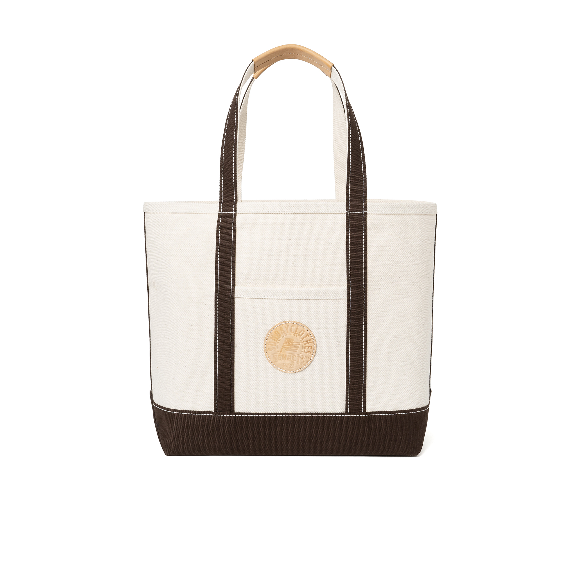 RENACTS X SUNDAY CLOTHES Canvas Tote Bag [Brown]리넥츠