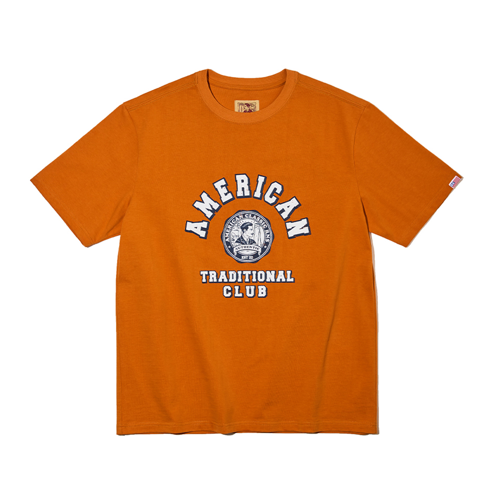 COMA Cotton ATC Half Sleeve T Shirt [Orange]리넥츠