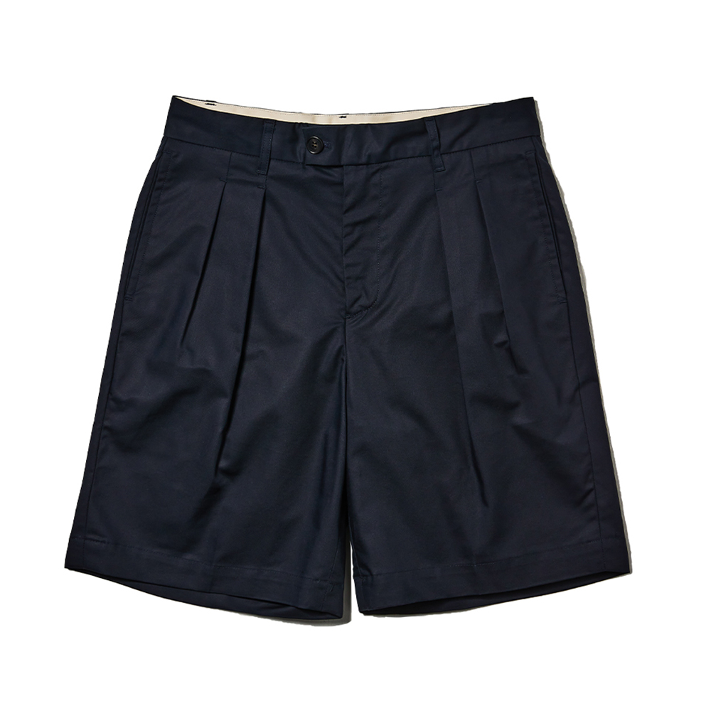 COMA Cotton Tailored Two Tuck Shorts [Navy]리넥츠