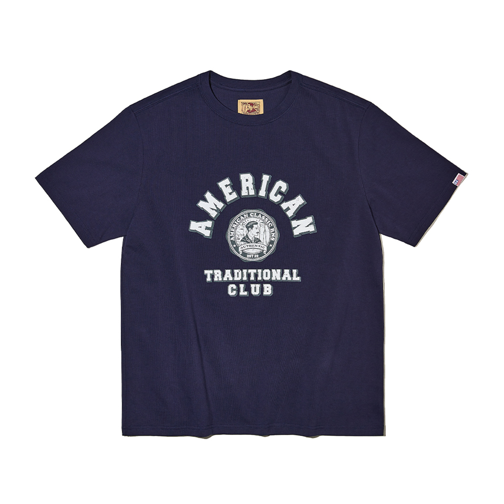 COMA Cotton ATC Half Sleeve T Shirt [Navy]리넥츠