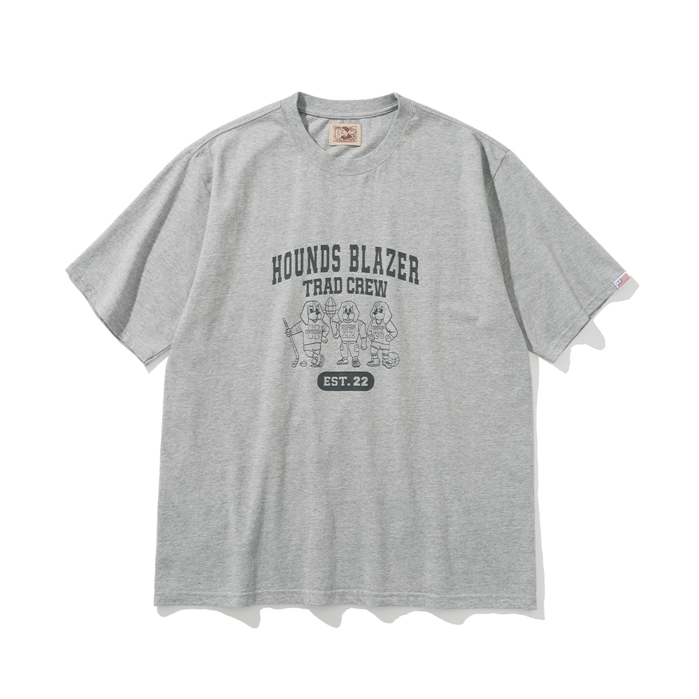 TRAD CREW T Shirt [Grey]리넥츠