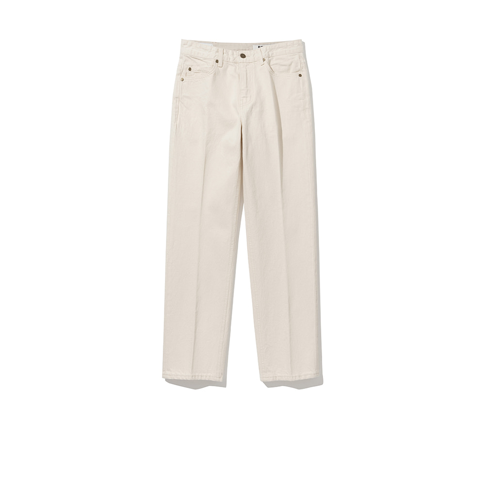 Tailored Straight Denim Pants [Cream]리넥츠