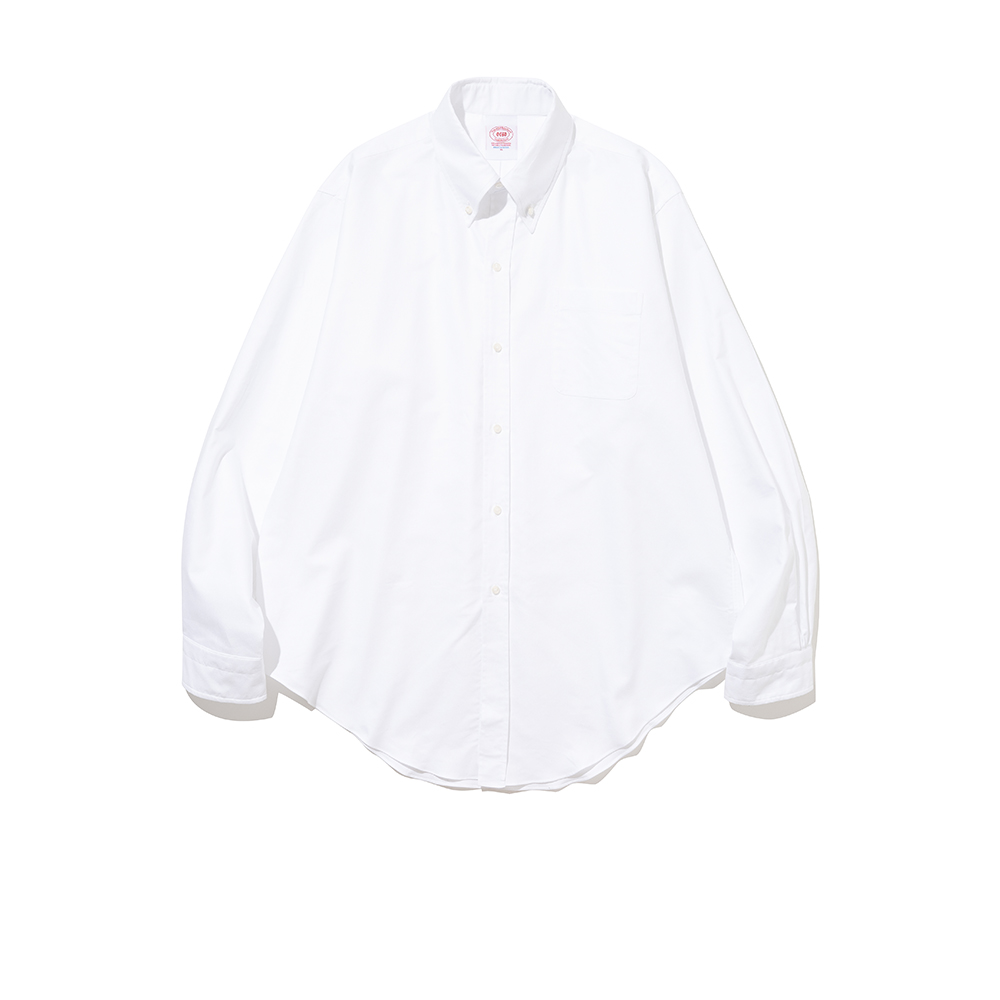 [BrownOC] Oxford Cloth Button Down Shirt [White]리넥츠