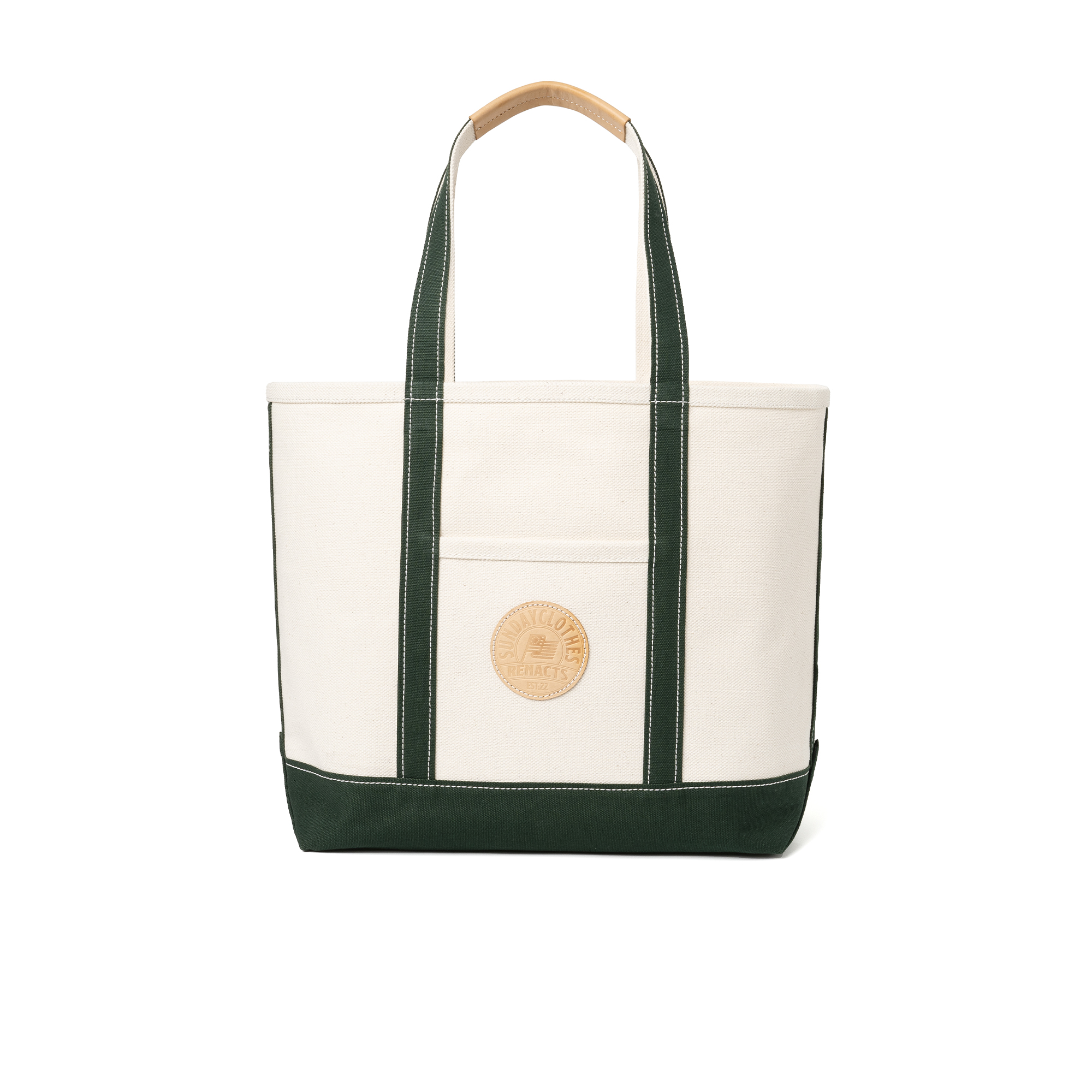 RENACTS X SUNDAY CLOTHES Canvas Tote Bag [Green]리넥츠