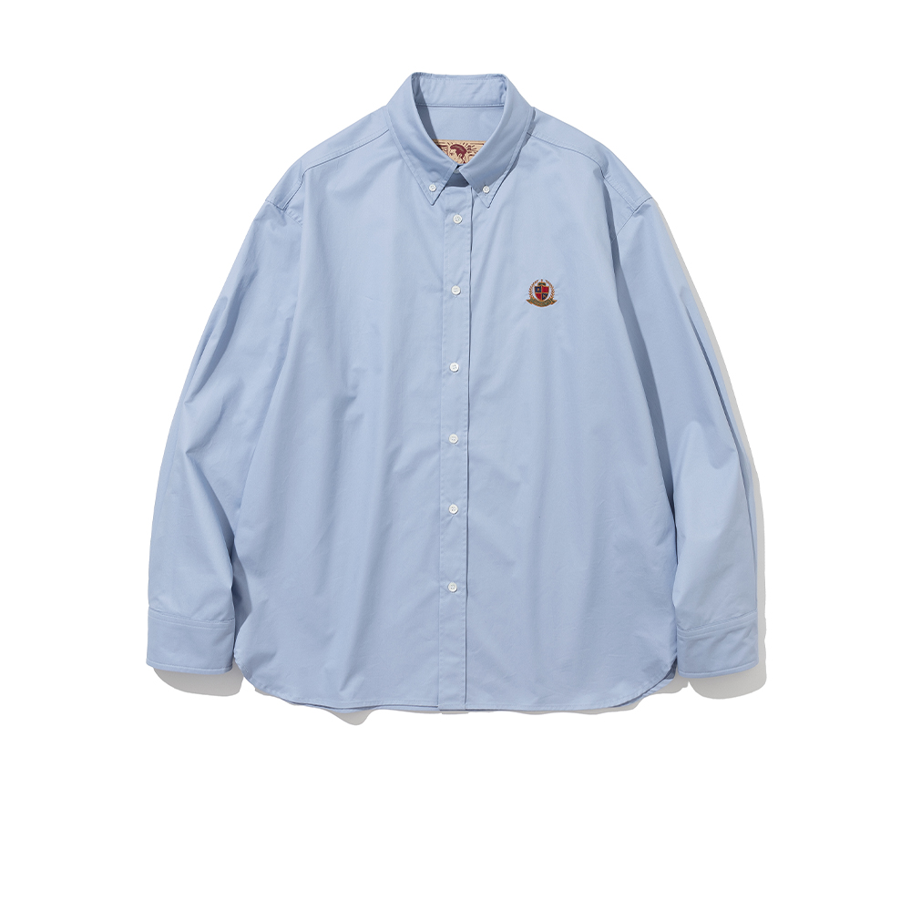 FW RNCT Signature Crest SUPIMA Cotton Shirt [Blue]