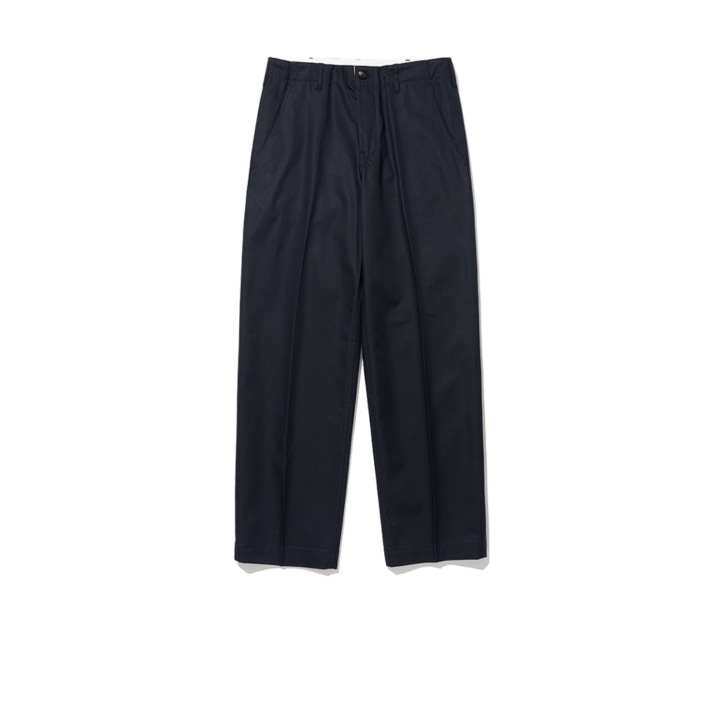 COMA Cotton Tailored Straight Pants [Navy]