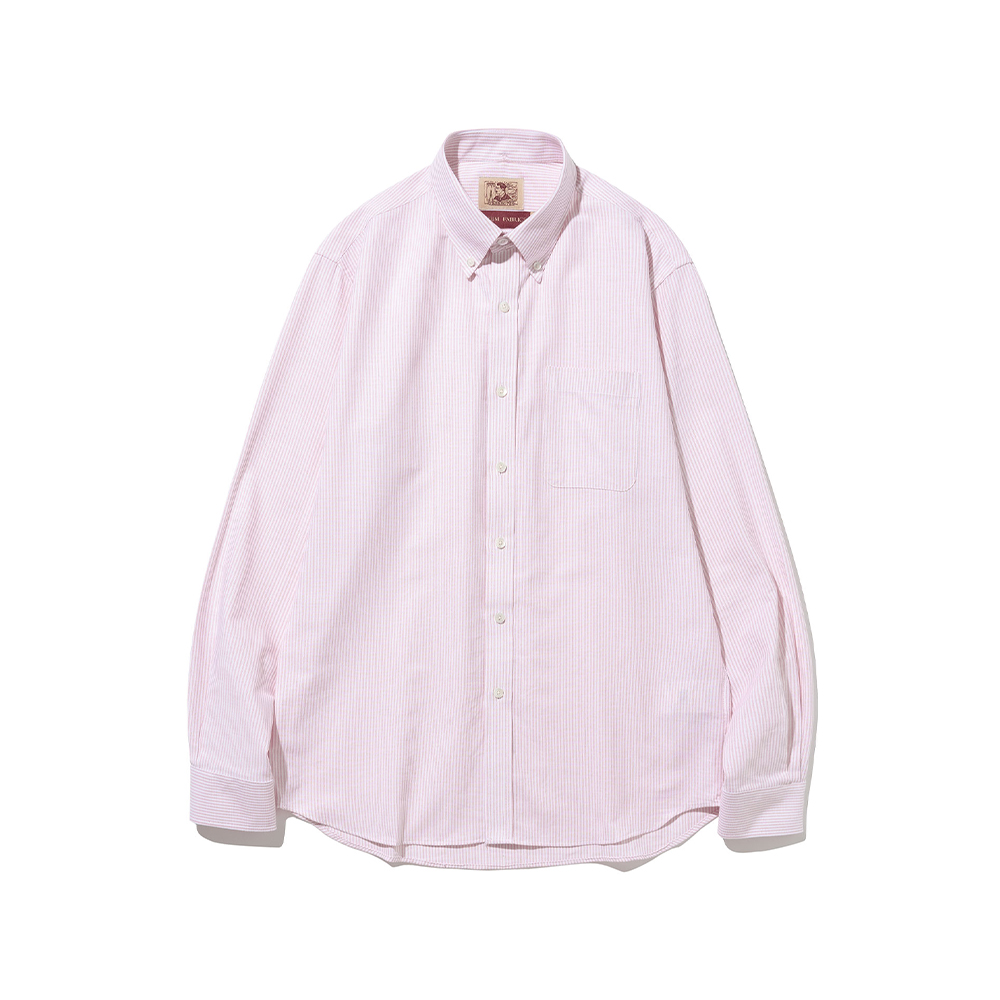 RNCT Stripe Oxford Button Down Shirt [Pink]